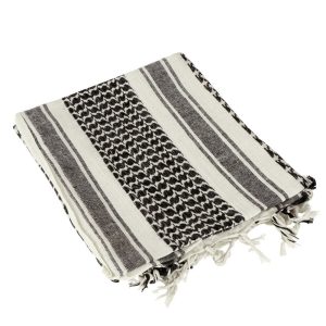 Bufanda Shemagh Blanco con Negro Condor