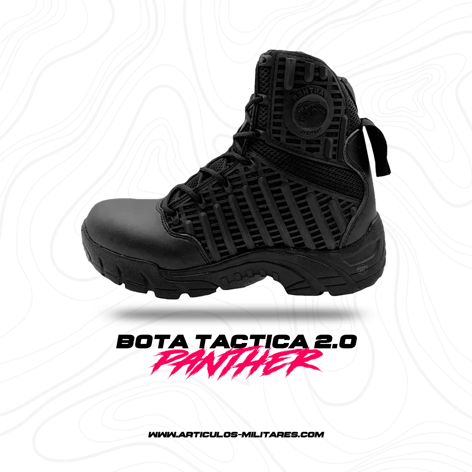 Bota Táctica 2.0 Negra Corta Panther - Imagen 2
